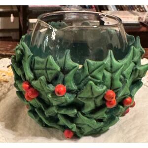 Dept 56 Vintage Holly Days Votive Cup